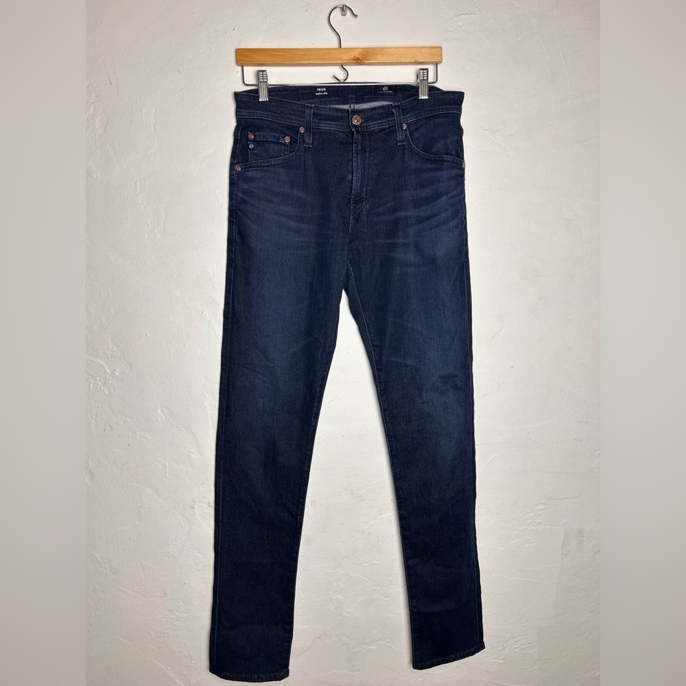 AG Adriano Goldschmied Tellis Modern Slim Jeans 32x34 Dark Wash Stretch